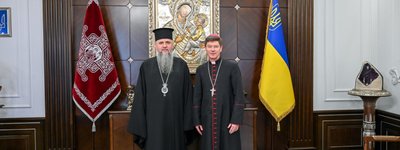 Митрополит Епіфаній і єпископ РКЦ Віталій Кривицький обговорили служіння в умовах війни