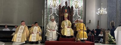 Глава УГКЦ взяв участь у Пасхальній Вігілії в соборі РКЦ у Києві