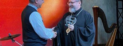 Глава УГКЦ вручив відзнаку «Світле серце вдячності» салезіанину о. Михайлові Чабану