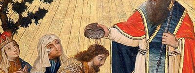 св. Григорій Просвітитель зцілює і навертає в християнство царя Трдата ІІІ і його родину