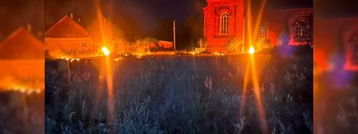 Росіяни дроном вдарили по території церкви в Корюківці