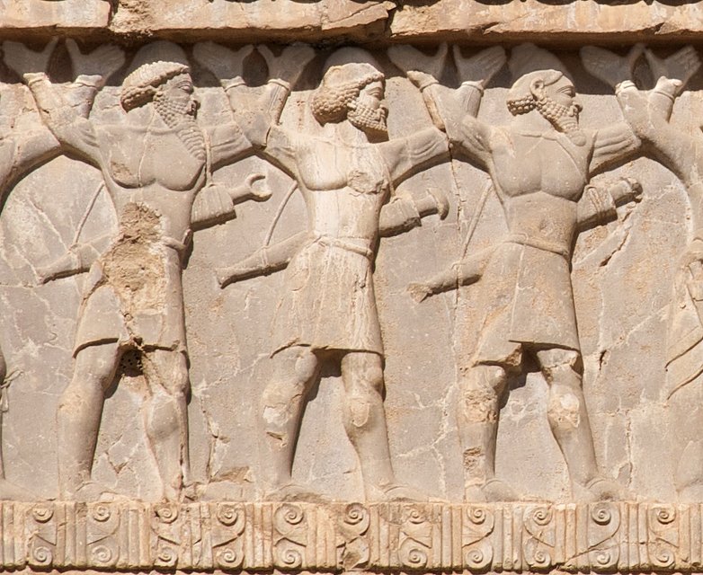 Індійські воїни на перському барельєфі. V ст. до н.е. - фото 135020