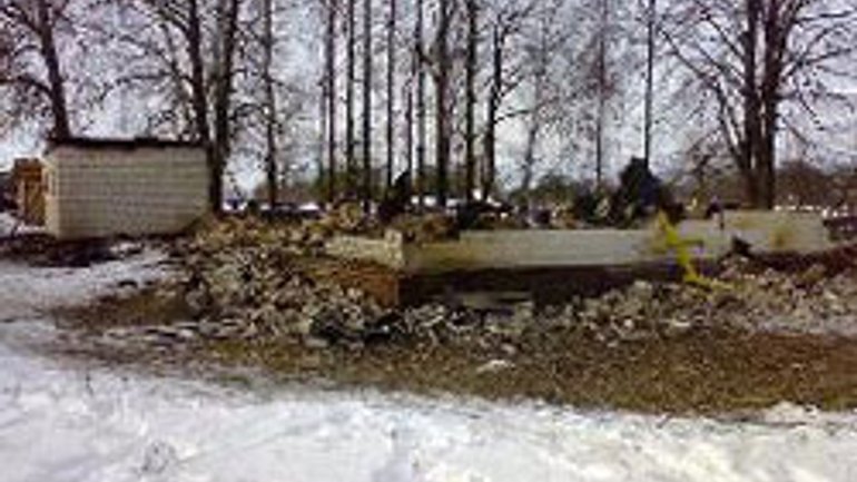 На Чернігівщині згоріла Успенська церква УПЦ - фото 1