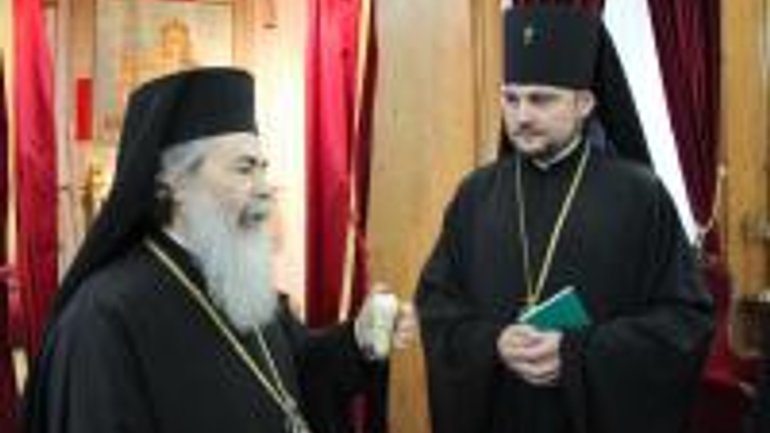 Delegation of UOC-MP Meets With Patriarch Theophilus III in Jerusalem - фото 1