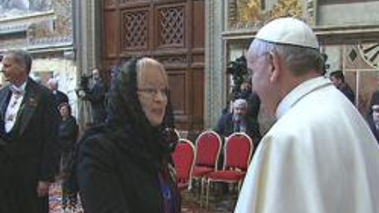 Посол України при Святому Престолі зустрілась з Папою Франциском - фото 1