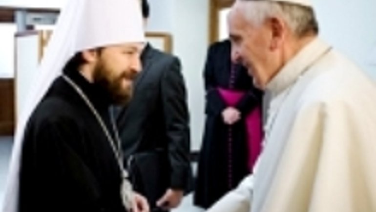 Митрополит Волоколамський Іларіон зустрівся з Папою Римським Франциском - фото 1