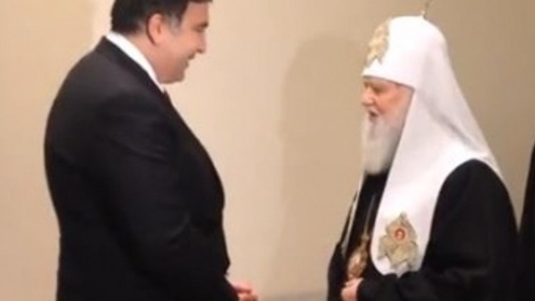 М.Саакашвили и Патриарх Филарет обсудили значение Майдана для краха неоимперских стремлений России - фото 1