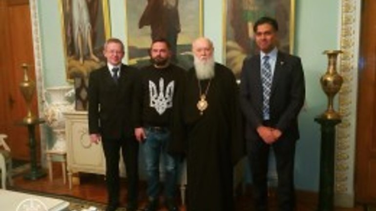 Patriarch Filaret met with representatives of UNAIDS in Ukraine - фото 1