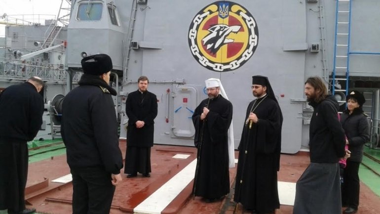 Патріарх УГКЦ відвідав фрегат «Гетьман Сагайдачний» - фото 1