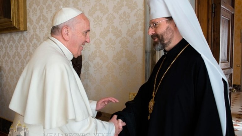 Patriarch Sviatoslav Shevchuk invited Pope Francis to Ukraine: children are expecting the visit of their Father - фото 1