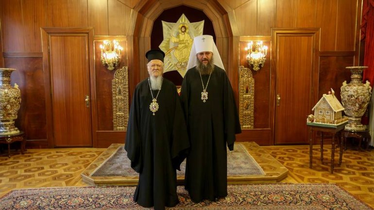 Керуючий справами УПЦ зустрівся з Патріархом Константинопольським Варфоломієм - фото 1