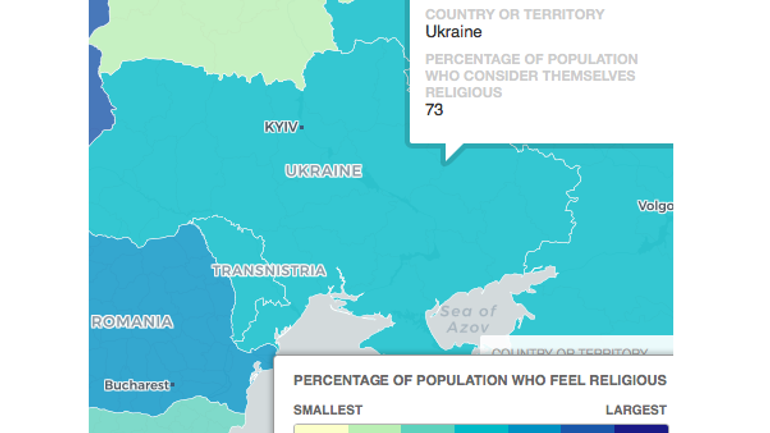 Составлена интерактивная карта религиозности мира - фото 1