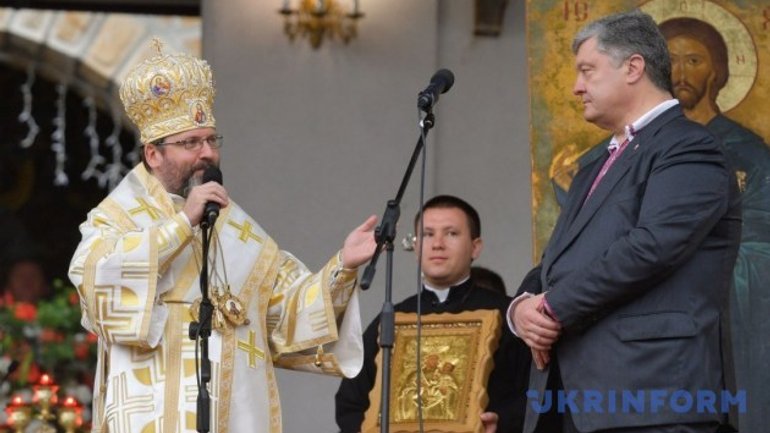 Патріарх УГКЦ подарував Порошенку копію Зарваницької ікони - фото 1