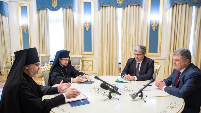 Patriarch Bartholomew thanked the President for his efforts in uniting Ukrainian Orthodox Christians in Ukraine - фото 1