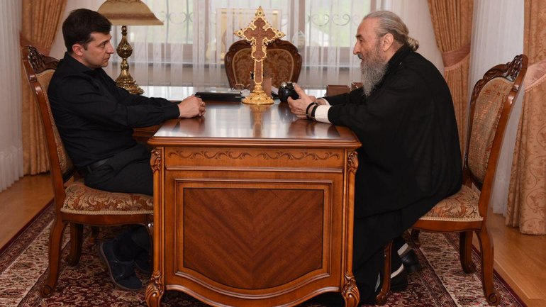 Митрополит Онуфрий и Владимир Зеленский обсудили религиозную ситуацию в Украине - фото 1