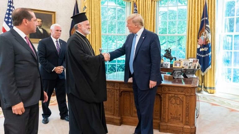 Archbishop Elpidophoros Meets with President Trump at the White House - фото 1