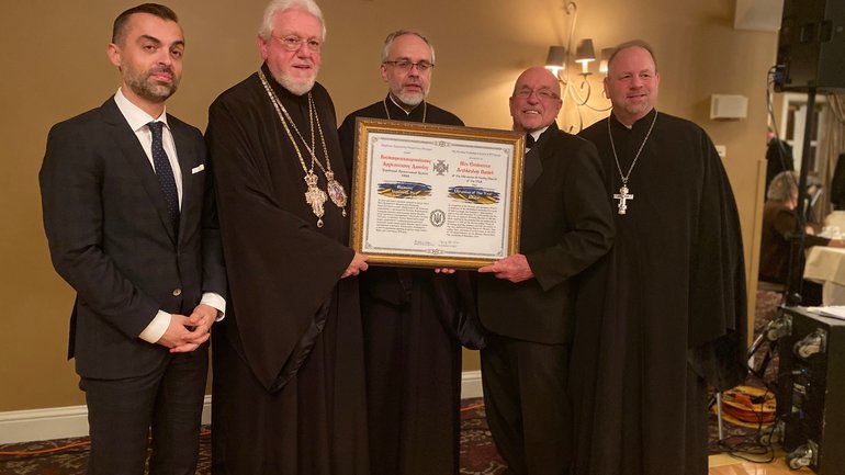 Ukrainian Technological Society of Pittsburgh (UTS) Presents Its Annual 2019 Ukrainian of the Year Award to His Eminence Archbishop Daniel of the Ukrainian Orthodox Church of the USA - фото 1