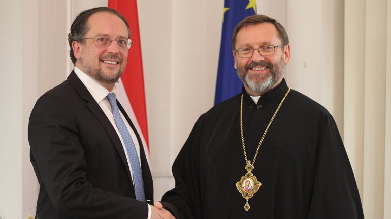 Патриарх УГКЦ встретился с австрийскими политиками и главой МИД - фото 1