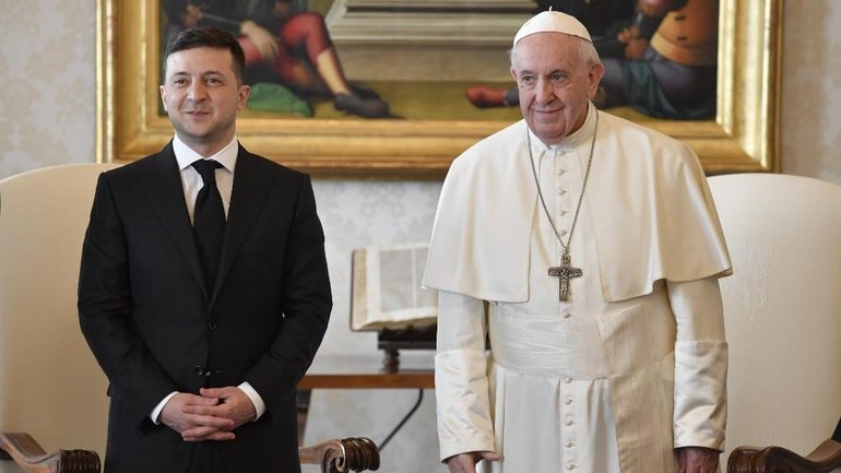President Volodymyr Zelenskyy invited His Holiness Pope Francis to visit the capital and the east of Ukraine - фото 1