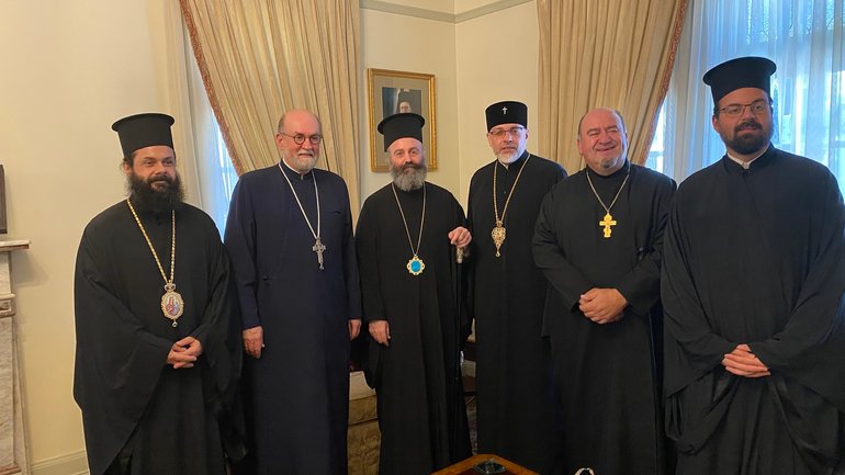 Archbishop Daniel of the Ukrainian Orthodox Eparchy of the USA meets with the Greek Orthodox Archbishop of Australia - фото 1