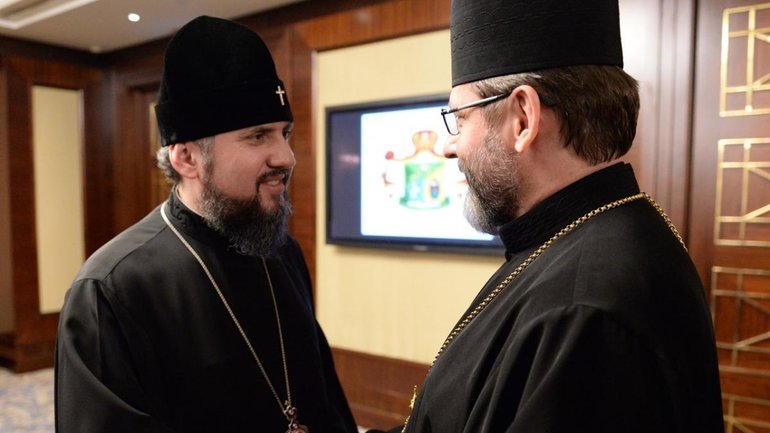 Metropolitan Epifaniy congratulated Head of the UGCC on his 50th birthday anniversary expressing hope for development of mutual relations between OCU and UGCC - фото 1