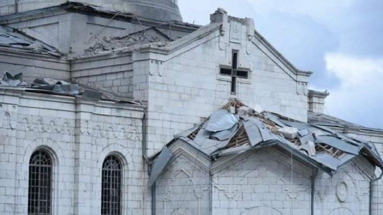Історичний собор в Нагірному Карабасі двічі за добу зазнав обстрілу - фото 1