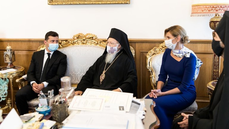 President of Ukraine and the First Lady met with Ecumenical Patriarch Bartholomew - фото 1