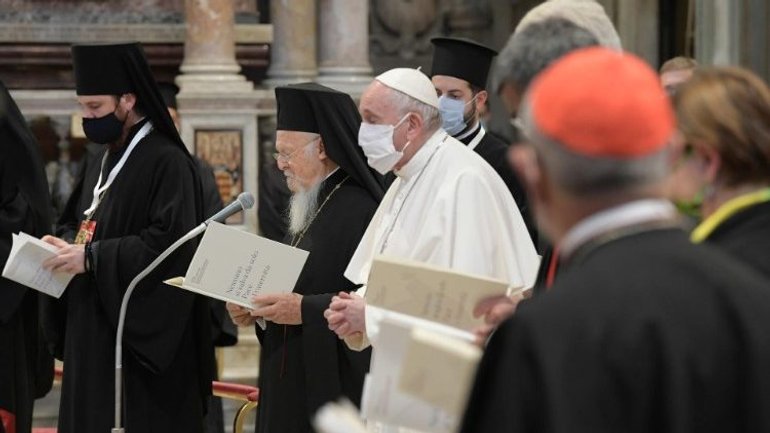 Папа Франциск, Вселенський Патріарх і світові релігійні лідери спільно помолилися за мир - фото 1