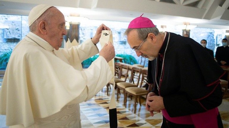 Папа  офіційно возвів на престіл нового латинського Єрусалимського Патріарха - фото 1