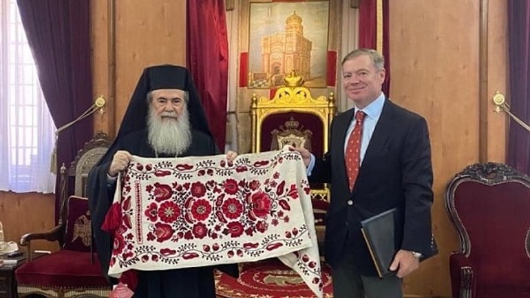 Посол України обговорив з Єрусалимським Патріархом розбудову ПЦУ - фото 1