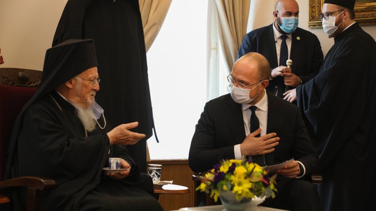 Prime Minister of Ukraine met with Ecumenical Patriarch Bartholomew - фото 1