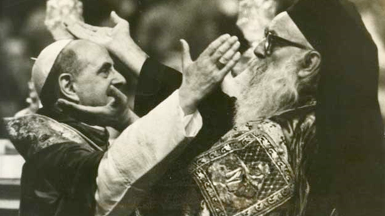 папа Павло VI та патріарх Афінагор І - фото 1
