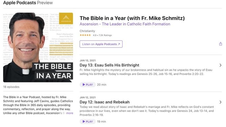 Библия вышла на первое место в рейтинге подкастов на платформе Apple - фото 1