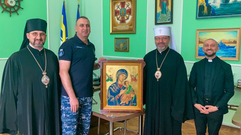 The Head of the UGCC presented the command of the Ukrainian Navy the icon of Our Lady of Perpetual Help - фото 1