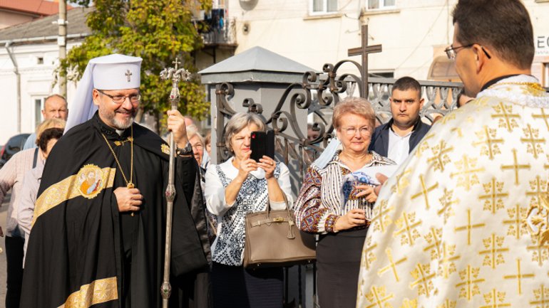 Патріарх УГКЦ освятив наріжний камінь пам’ятника о. Остапу Нижанківському - авторові знаменитих колядок - фото 1