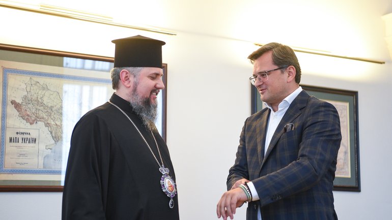 Митрополит Епіфаній обговорив з Кулебою релігійну ситуацію в Україні та світі - фото 1
