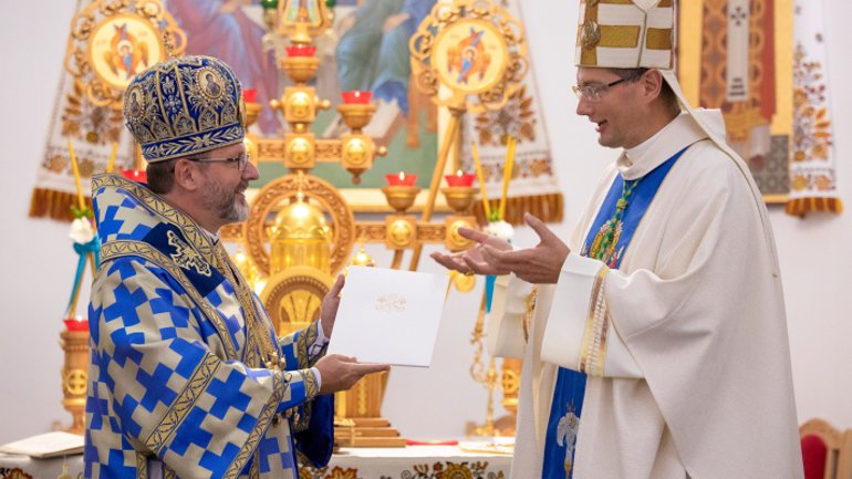 Head of the UGCC accepted a recommendation letter from archbishop Visvaldas Kulbokas, Apostolic nuncio to Ukraine - фото 1