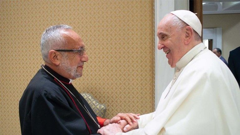 Папа прийняв у сопричастя нового Главу Вірменської Католицької Церкви - фото 1