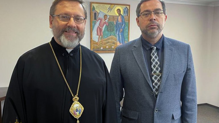 Патріарх УГКЦ зустрівся з новопризначеним послом України у Ватикані - фото 1