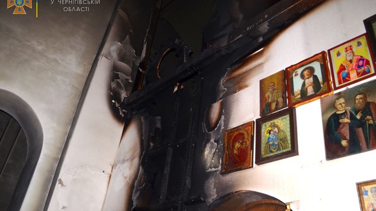 На Чернігівщині невідомі підпалили церкву - фото 1