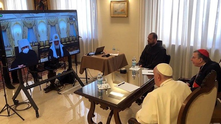 Папа Франциск та Патріарх Кіріл у форматі відеоконференції говорили про війну в Україні - фото 1