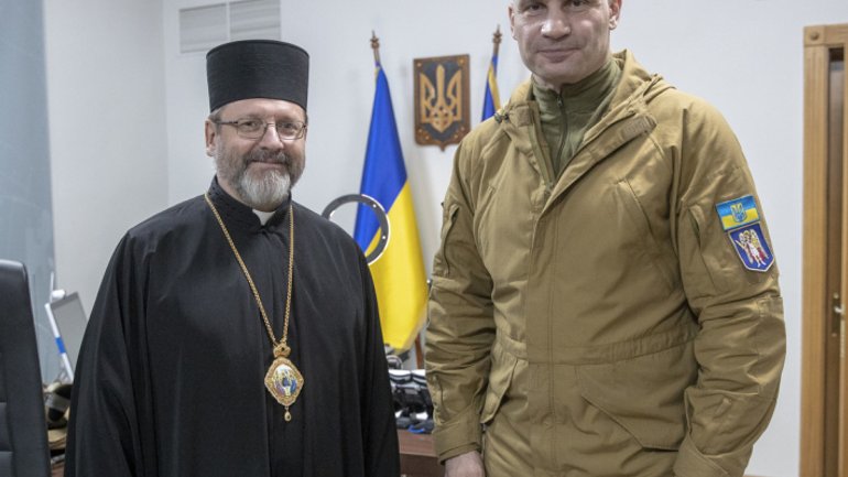 His Beatitude Sviatoslav met with Kyiv mayor Vitaliy Klitschko - фото 1