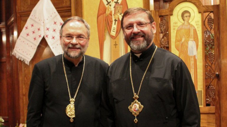 Патріарх УГКЦ привітав владику Гліба Лончину із 45-річчям священничих свячень - фото 1