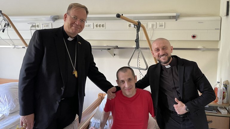 President of the Council of the Bishops' Conferences of Europe visits wounded Ukrainian soldiers - фото 1