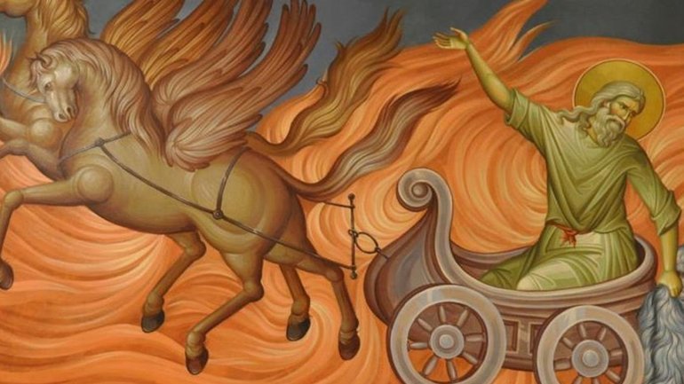 Пророк Ілля на вогняній колісниці - фото 1