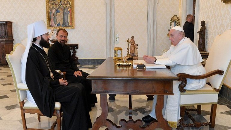 Папа встретился с митрополитом Волоколамским Антонием - фото 1