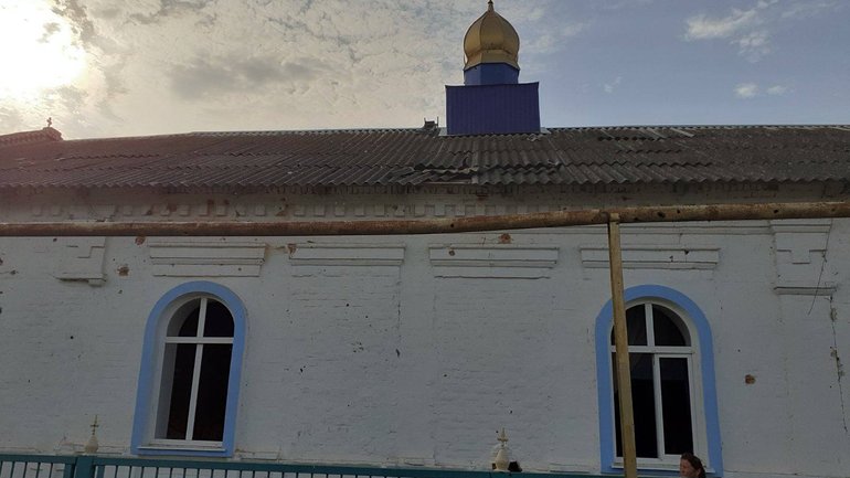 Обстрелами в Запорожской области поврежден храм УПЦ МП - фото 1