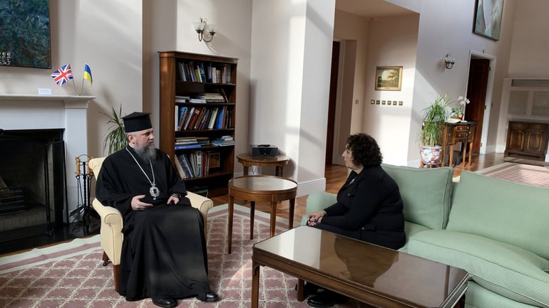 British ambassador assures the Primate of the OCU of further support for Ukraine - фото 1