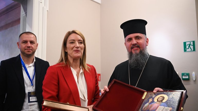 Предстоятель Православної Церкви України провів зустріч з Президенткою Європарламенту - фото 1
