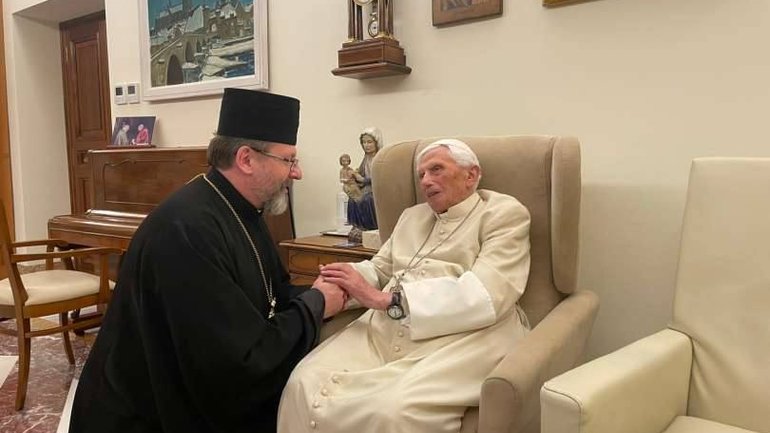 Патріарх УГКЦ відвідав Папу-емерита Бенедикта XVI - фото 1